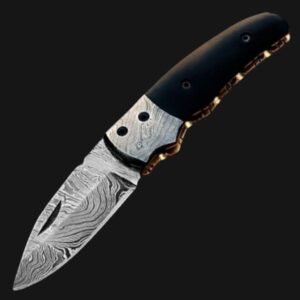 damascus steel folding pocket knife