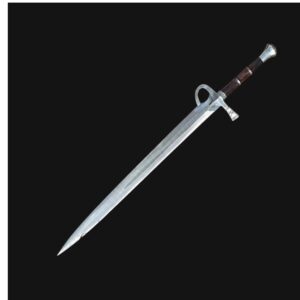 bodacious knives | 36'' master viking longsword | 5160 carbon steel | rosewood | leather sheath