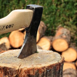 axe, wooden block, chop wood, firewood, nature, wood, pile of wood, wood supply, woodwork, trees, tribes, tree trunks, felling, like
