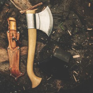 axe, camping knife, knife, retro, tree trunk, weapons, axe, axe, axe, axe, axe, knife, knife, knife, knife