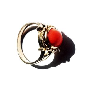 ring, coral, mesh, jewelry, gold, jeweler, gemstone, jewelery, gem