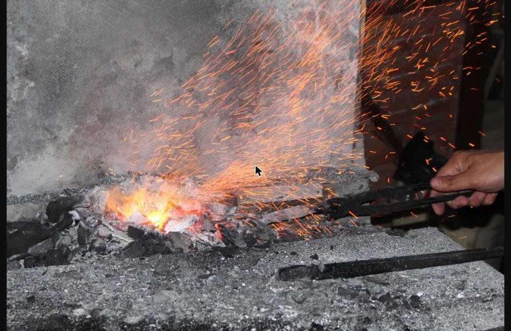 blacksmith knife forging